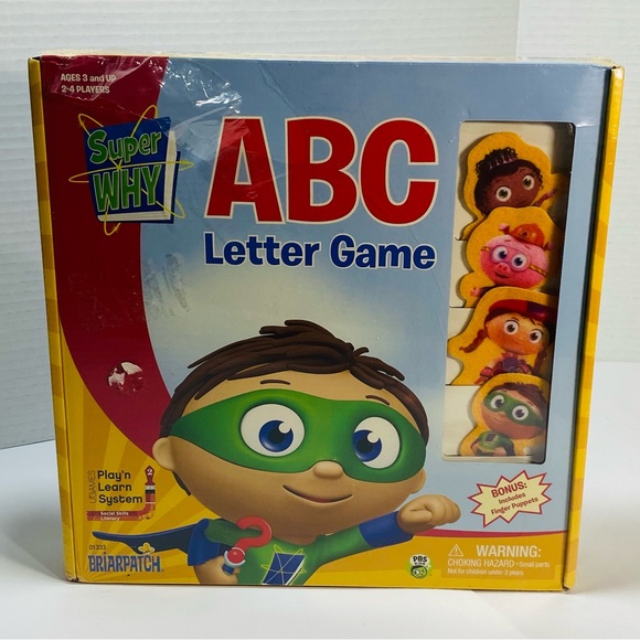 BRiARPATCH | Toys | Super Why Abc Letter Game 25 W Finger Puppets ...